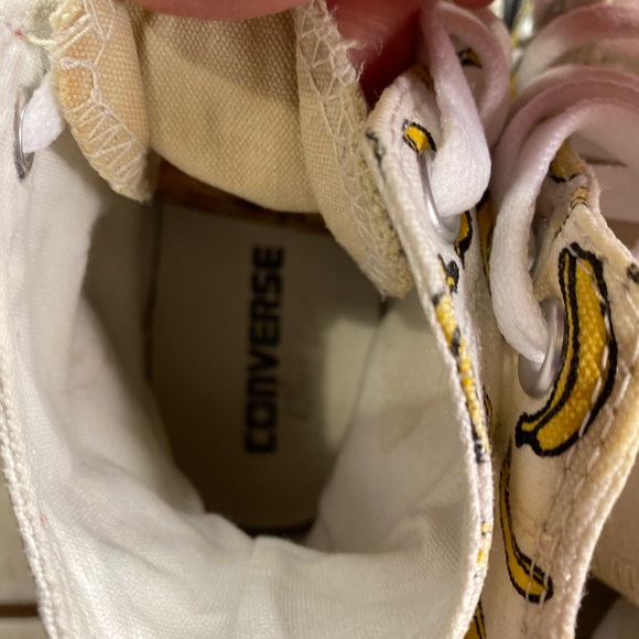 Rare Banksy Thinker Monkey Bananas Design Converse Men 5 woman’s 7 - Picture 8 of 10